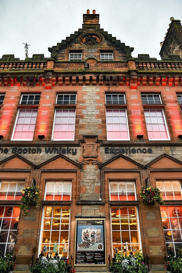 The Scotch Whisky Experience exterior on Castlehill Royal Mile Edinburgh