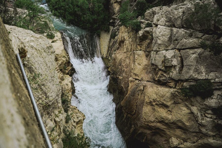 El Chorro waterfall near Caminito del Rey