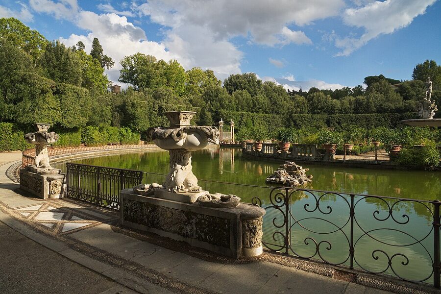 Isolotto island fountain Boboli Gardens Florence