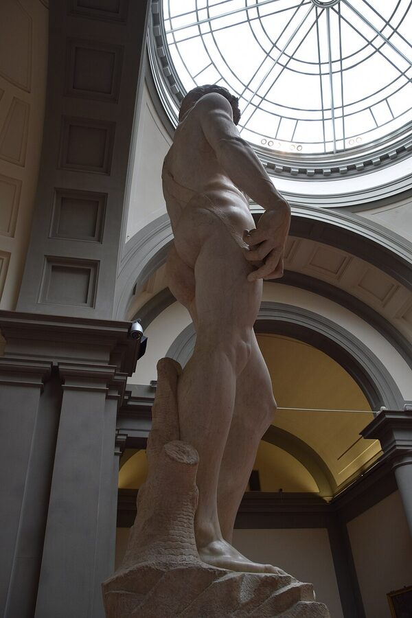 Michelangelo's David in the Galleria dell'Accademia in Florence