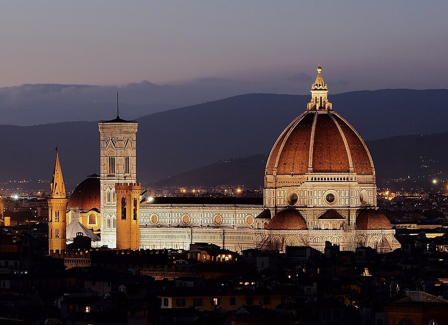Florence Duomo seen from Michelangelo hill