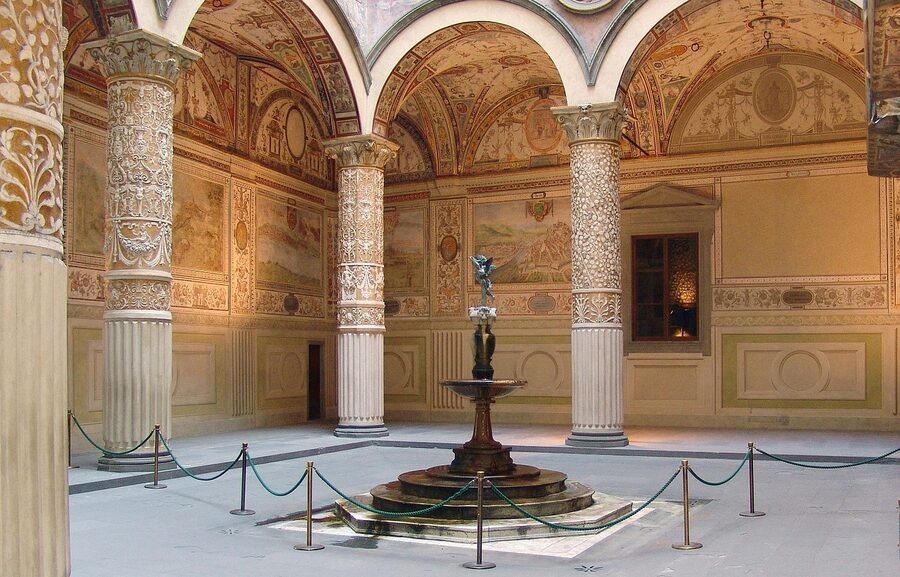 Palazzo Vecchio Renaissance interior patio Florence
