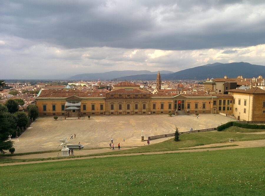 Pitti Palace Boboli garden panorama view