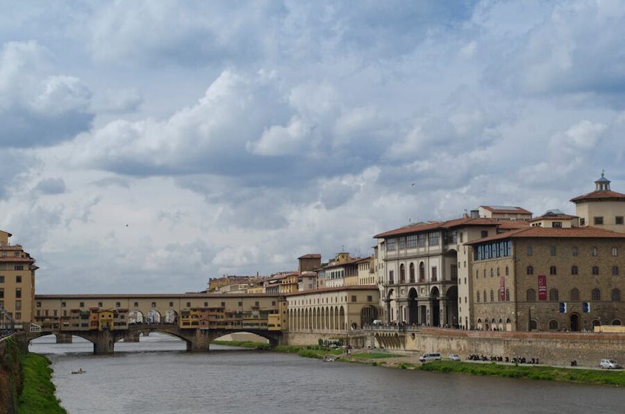 Ponte Vecchio across the Arno on the way to Pitti Palace