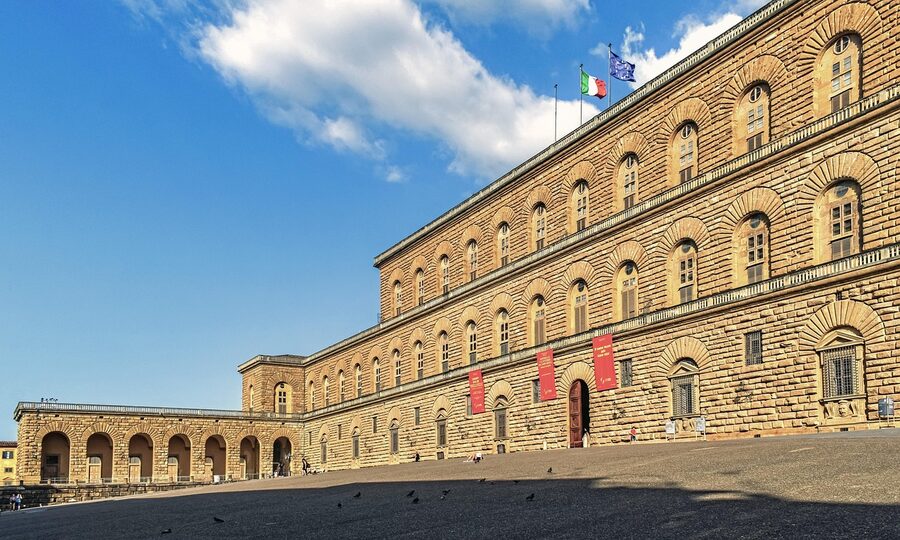 Pitti Palace Renaissance facade close up