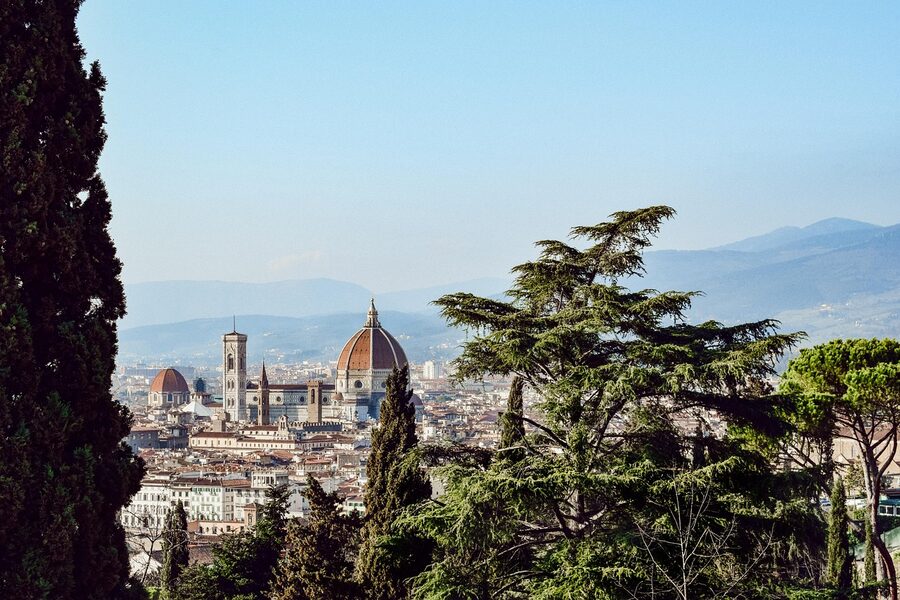 Florence Cathedral with surrounding architecture