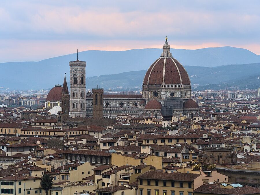 Florence Cathedral viewed from Piazzale Michelangelo terrace