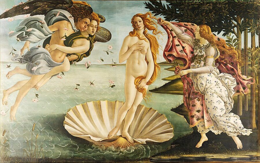 Birth of Venus by Botticelli at the Uffizi Gallery Florence