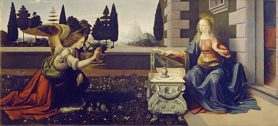 Annunciation by Leonardo da Vinci Uffizi Florence