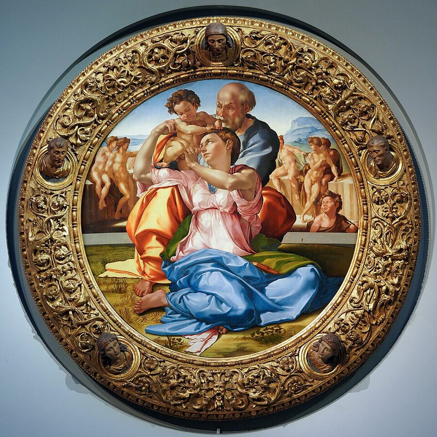 Doni Tondo by Michelangelo at the Uffizi Florence