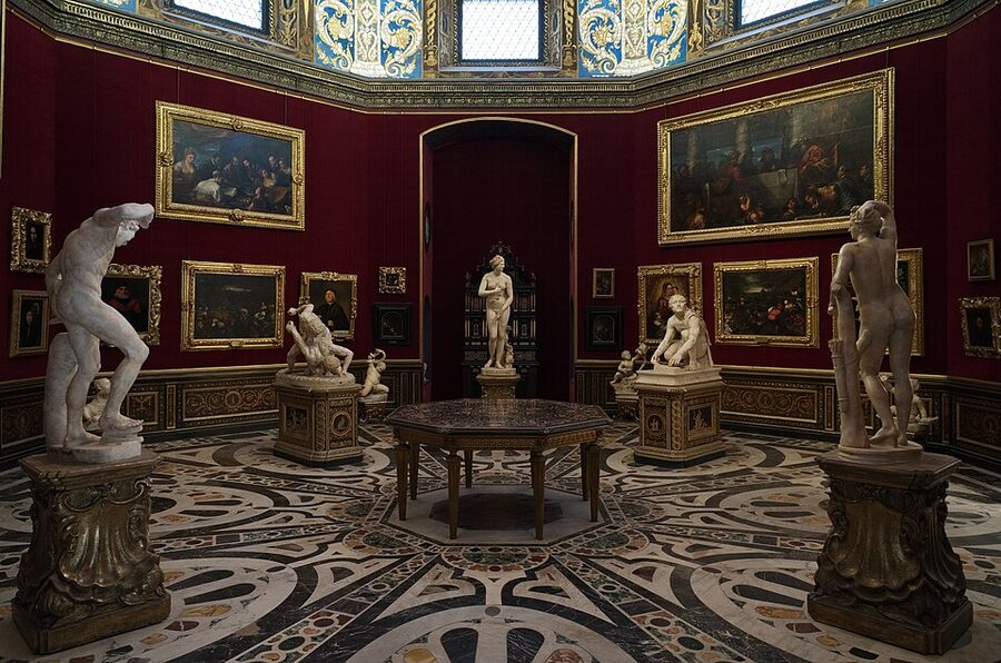 Tribuna interior detail at the Uffizi Florence