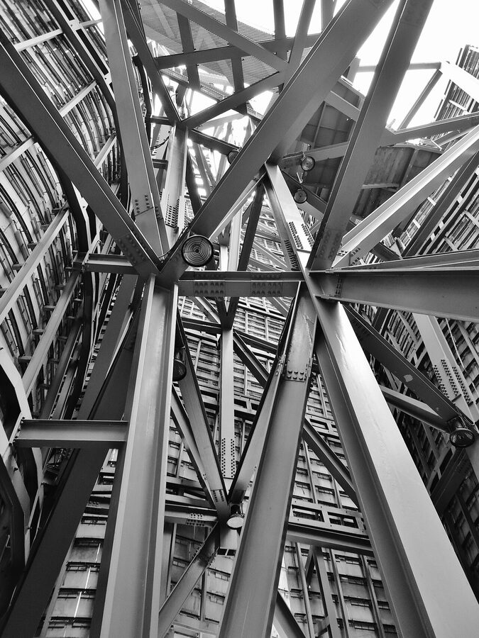 Fondation Louis Vuitton steel section architectural detail Paris