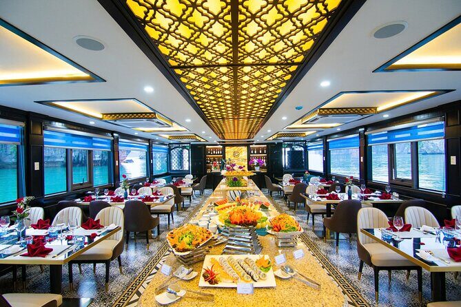 From Hanoi: La Casta Luxury Day Cruise to Halong Bay with Buffet - Dining and Comfort