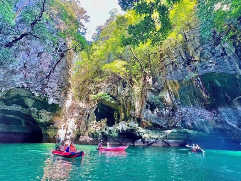 From Phuket: Phang Nga Bay 6-Islands canoeing by Speed boat - Transport, Timing, and Group Size