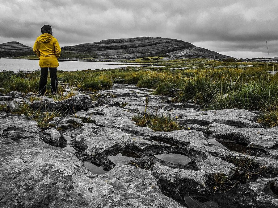 The Burren karst limestone landscape County Clare