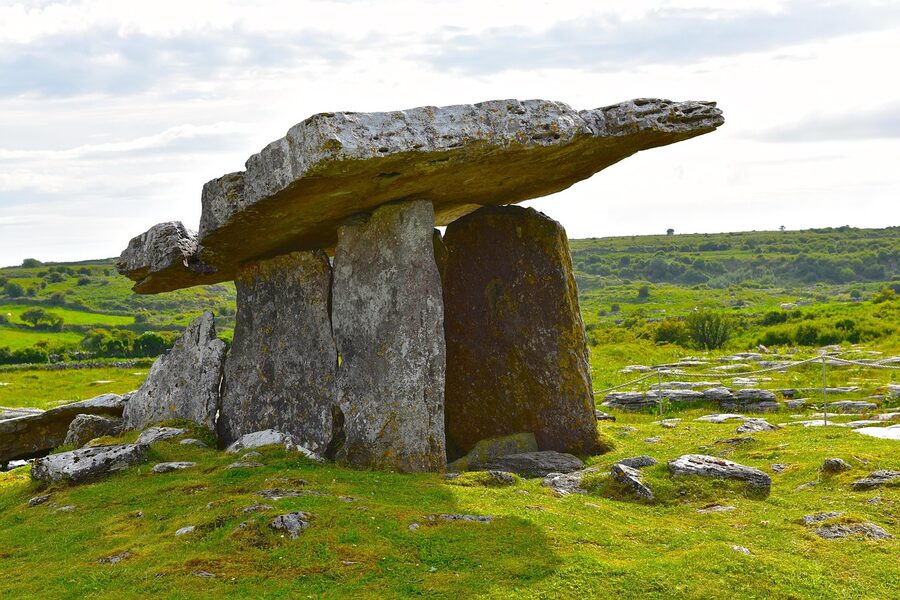 Poulnabrone portal tomb in The Burren