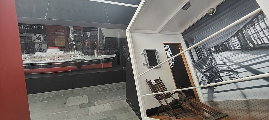 Inside the Galata Sea Museum in Genoa