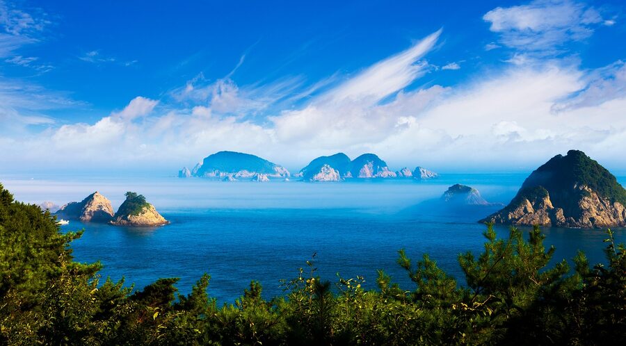 Geoje Island nature and coastal landscape