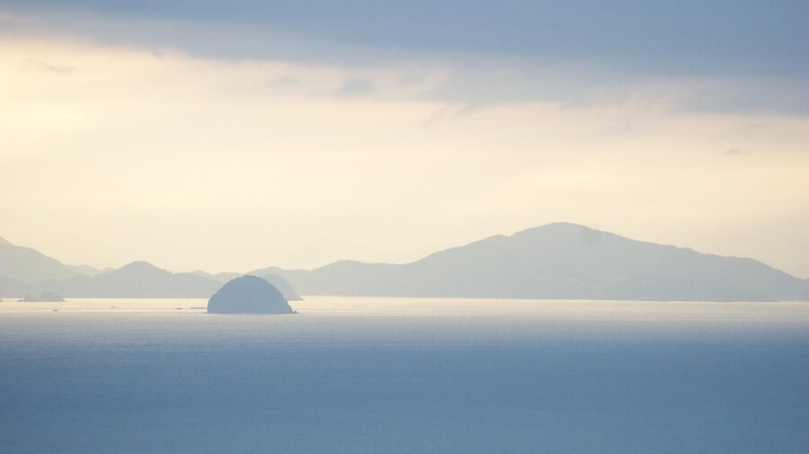 Geoje Island coastal ocean view