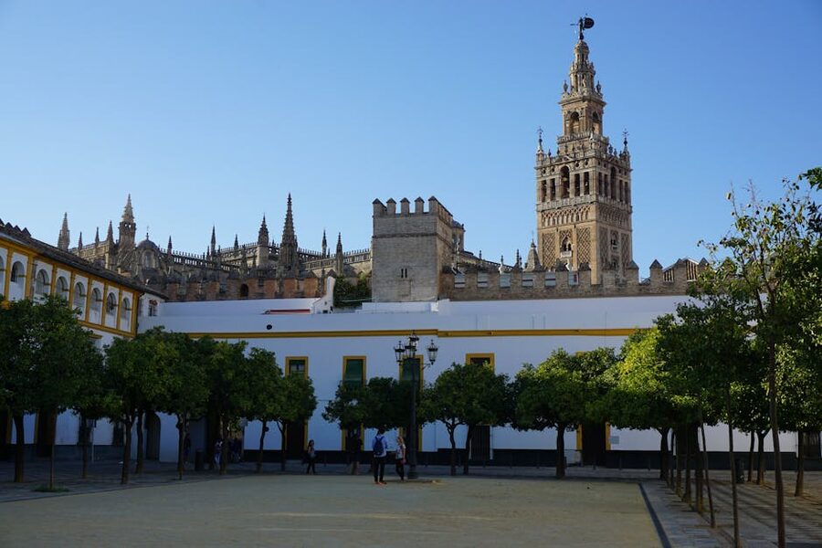 Giralda Tower next to Seville Cathedral