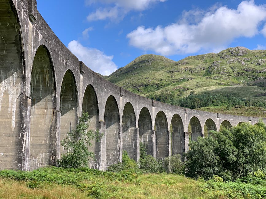 Glenfinnan Viaduct in Highlands
