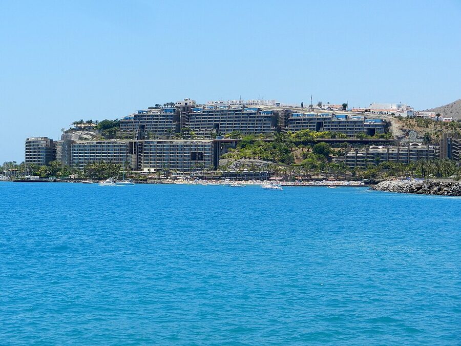 Anfi del Mar resort beach near Puerto Rico Gran Canaria