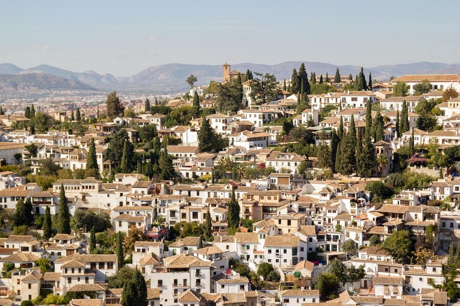 Granada Albaicin skyline panorama