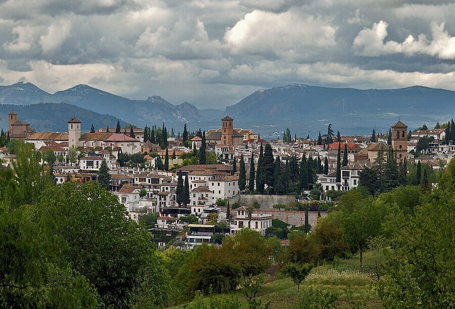 View of Albaicin from the Alhambra Granada