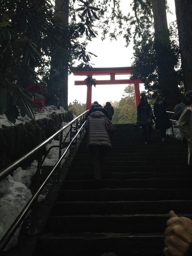 Torii of Hakone Shrine from a second angle