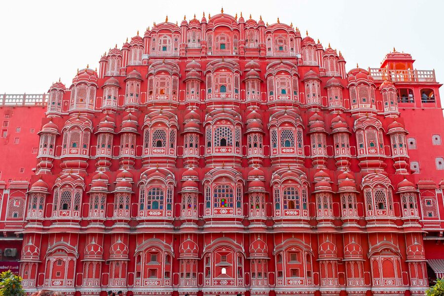 Hawa Mahal detail Jaipur
