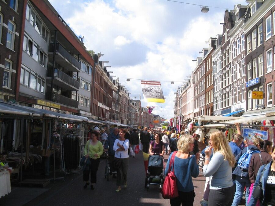Albert Cuypmarkt street market in Amsterdam