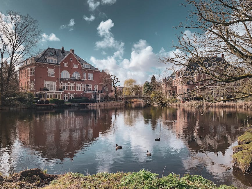 Vondelpark canal in Amsterdam