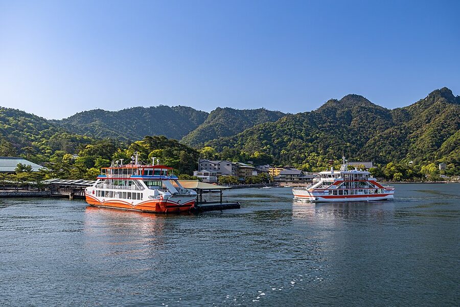 Miyajima ferry terminal at Miyajimaguchi