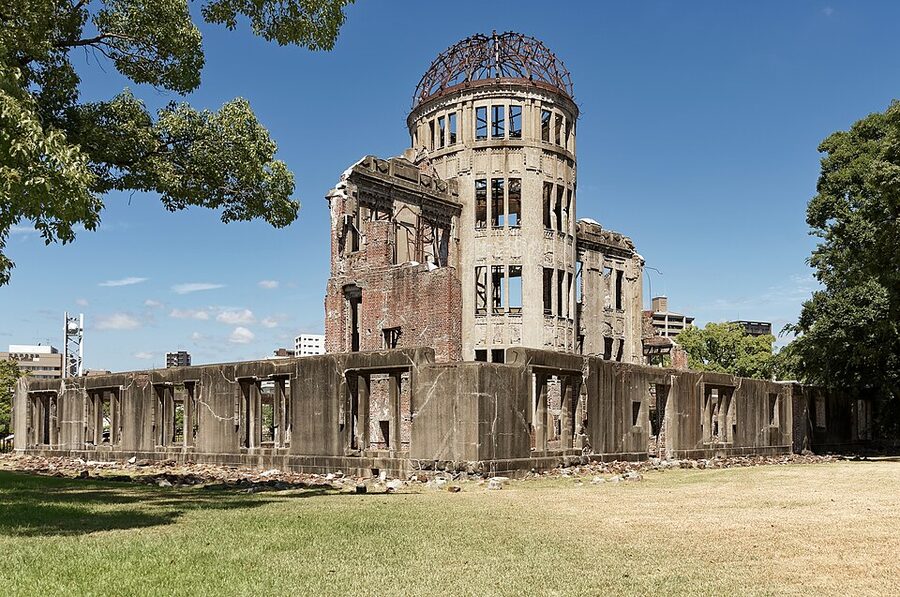 Hiroshima Peace Memorial Genbaku Dome in daylight