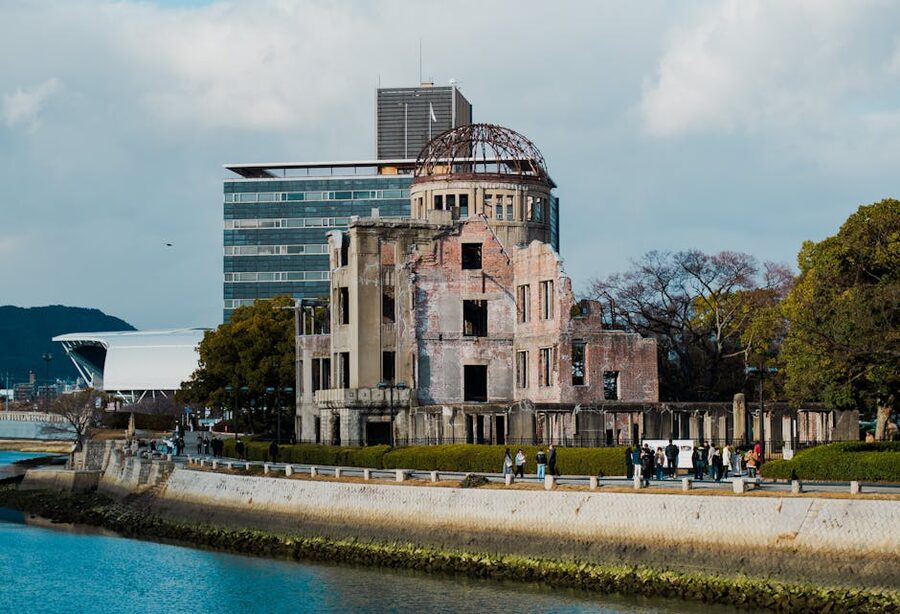 Hiroshima Peace Memorial daylight view