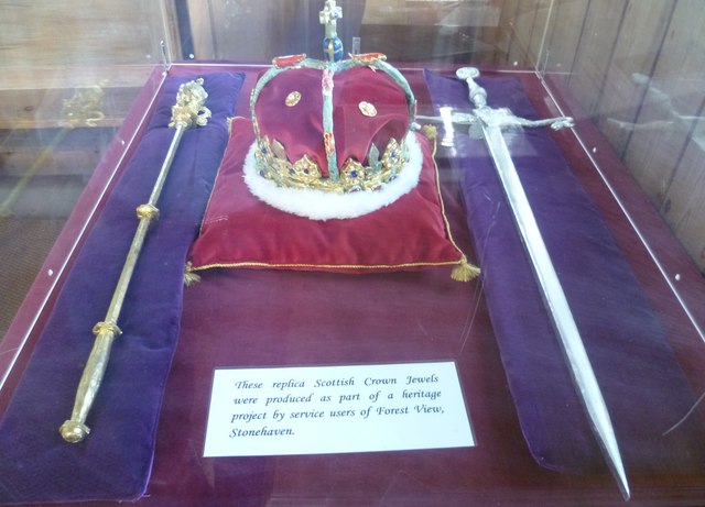 Honours of Scotland Crown Jewels replicas on display