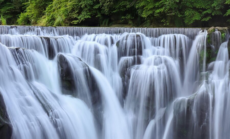 Shifen waterfall long exposure