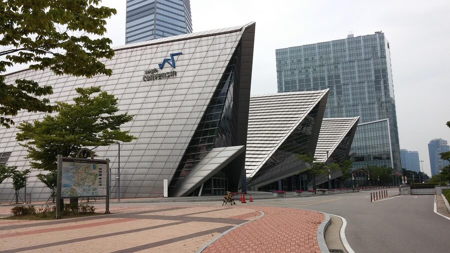 Songdo district in Incheon near the airport