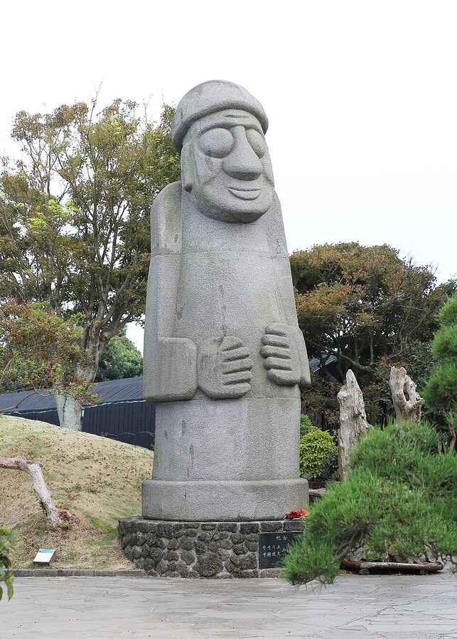 Dol hareubang basalt grandfather statue Jeju