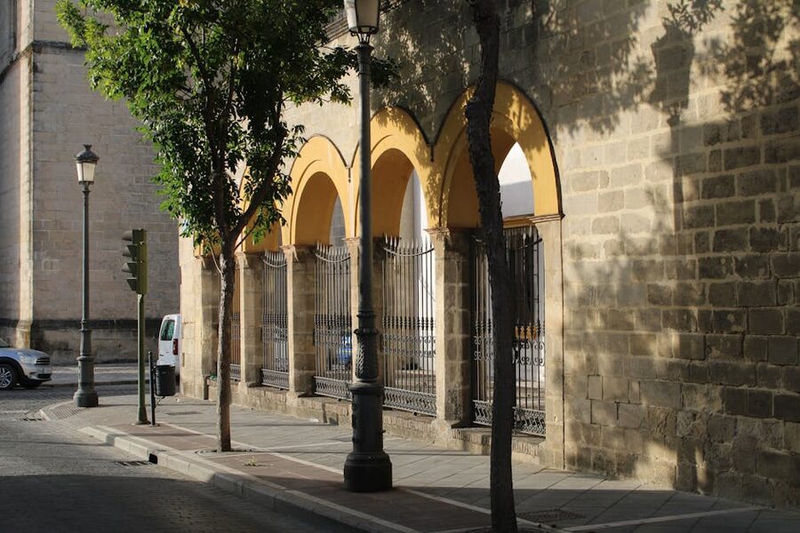 Arcaded street in Jerez de la Frontera