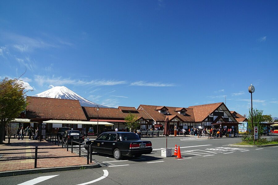 Kawaguchiko Station in Kawaguchiko Yamanashi