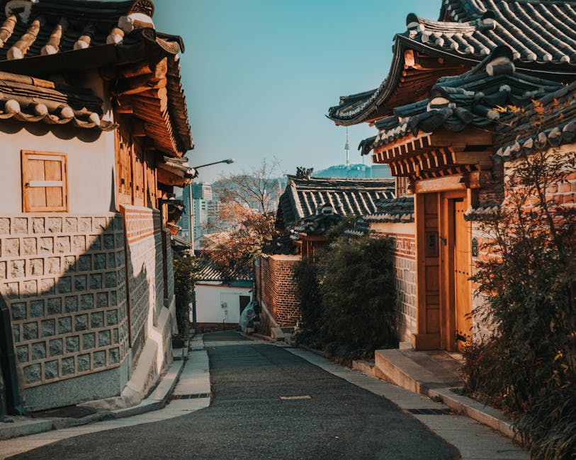 Bukchon Hanok Village traditional Korean houses Seoul