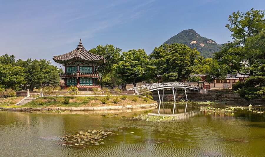 Hyangwonjeong Pavilion at Gyeongbokgung Palace