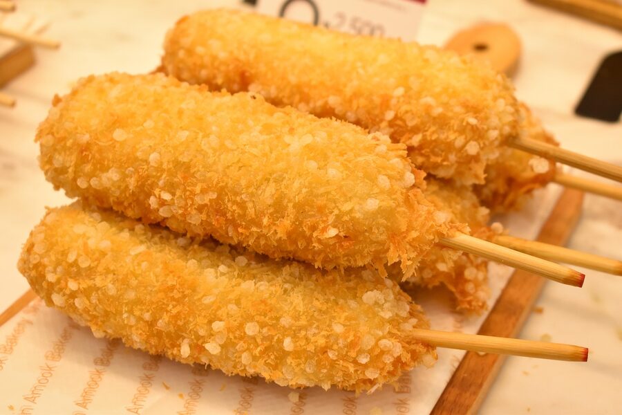 Korean street food snack up close