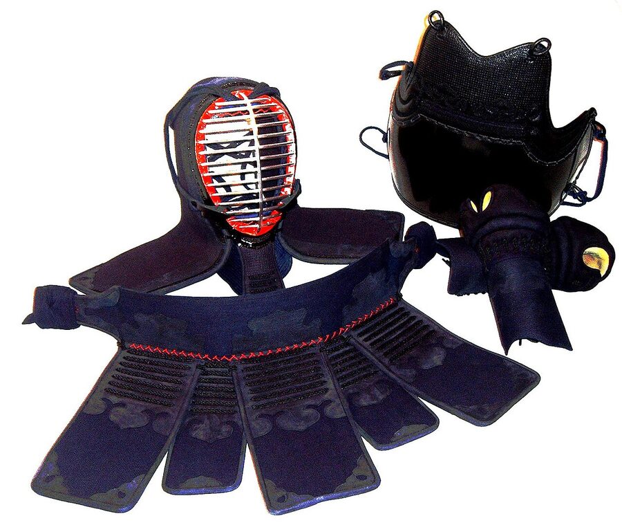 Kendo Bogu four-piece armour set on display