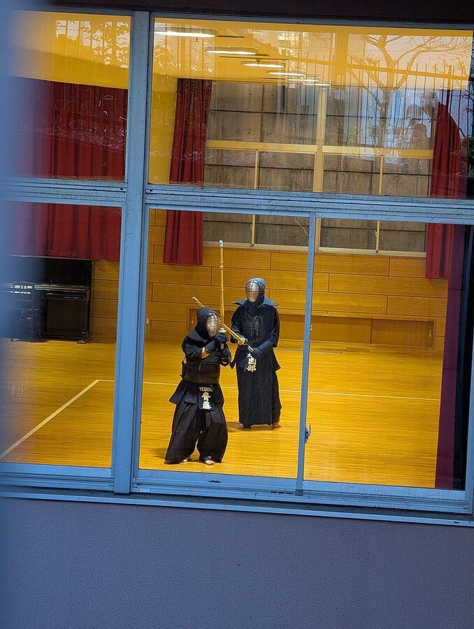 Kendo practice session at Kakezuka, Japan