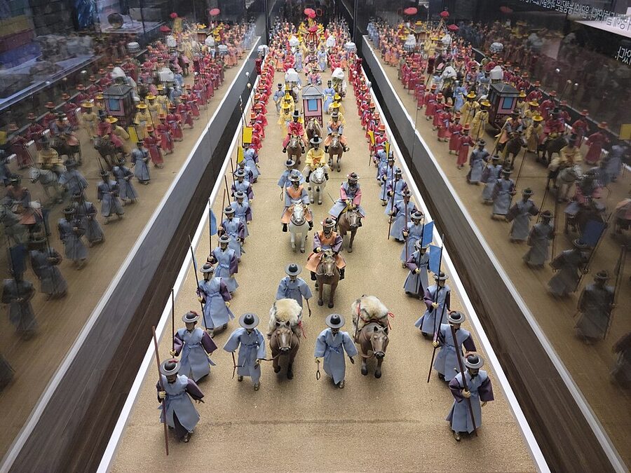 Royal carriage parade re-enactment of King Jeongjo in Suwon