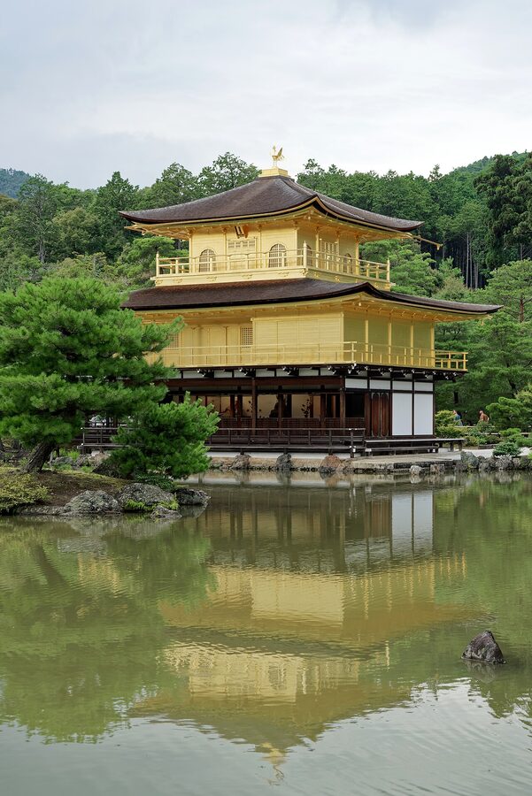 Golden Pavilion Kinkaku-ji detail view