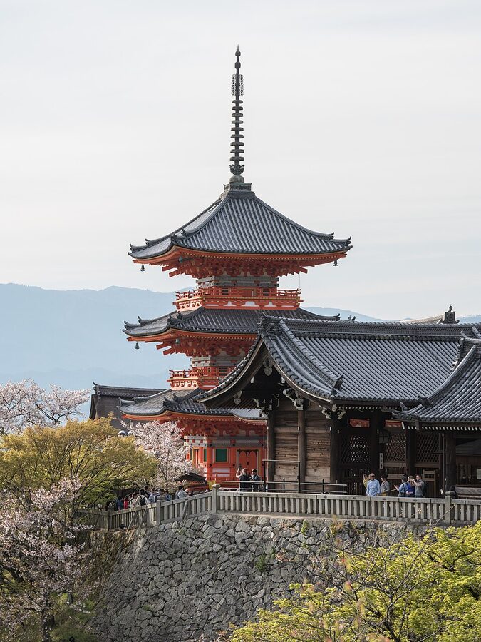 Three-storied Pagoda at Kiyomizu-dera Kyoto