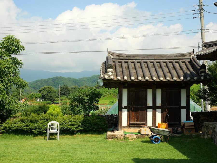 Traditional Korean countryside near Gyeongju
